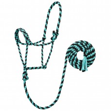 Teal/Black Braided Halter