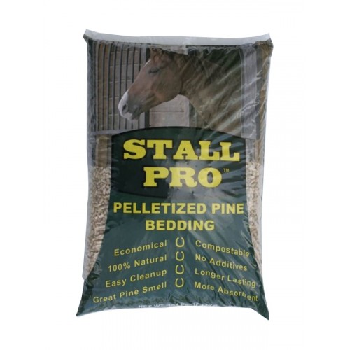 Pine pellet stall bedding 40 lb top